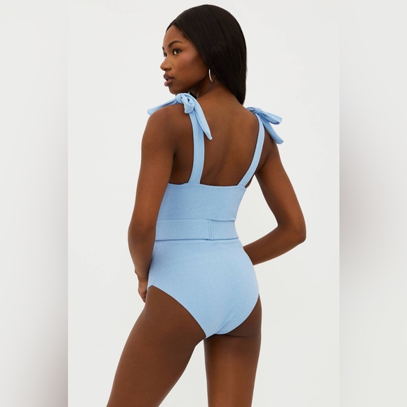 BEACH RIOT Sydney One Piece Denim Scrunch, BRAND NEW, Size Small, $168 - Picture 2 of 12